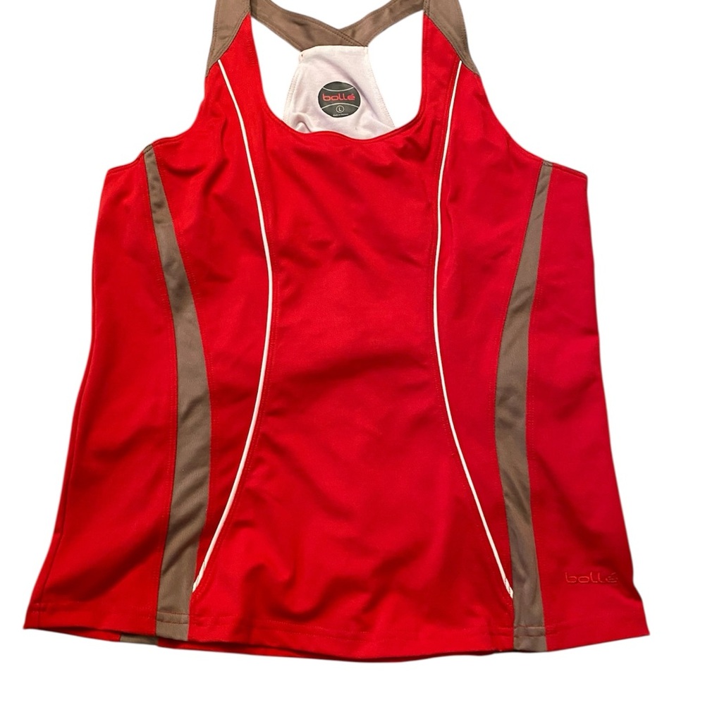 Bolle Red and Tan Sports Tank Size Lg NWOT
